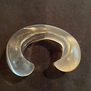 Patricia Von Musulin Frosted Lucite Bracelet